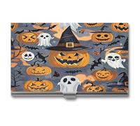 FekiLoot The Wandering Ghost Business Card Case for Men And Women,Business Card Holder with Ultra Slim Flip Cover Business Card Holder Purse Name Cards Holders for Wallet Organizer
