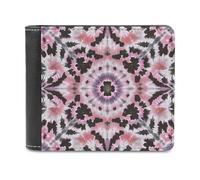 FekiLoot Tie Dye Wallet Large Capacity Slim Bifold Wallet with Multiple Card Slots PU Leather Men Purse