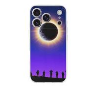 FekiLoot Total Solar Eclipse for iPhone 17 Case Full Camera Protection TPU Slim Shockproof with Anti-Fingerprint Phone Cover Transparent