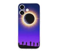 FekiLoot Total Solar Eclipse for iPhone 17 Case Full Camera Protection TPU Slim Shockproof with Anti-Fingerprint Phone Cover Transparent