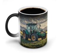 FekiLoot Tractor Agriculture Tranquil Mug Sensitive Color Changing Coffee Mug Ceramic Gifts Cup Personalized Magic Mugs Capacity Novelty Cups with Handle Tea Cup Funny Art Mugs 12OZ