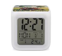 FekiLoot Tractor Theme Alarm Clock Sound Machine with 7 Color Changing Night Light Wake Up Digital Clock Large LED Display Number Alarm Clocks Home Office Bedroom Decor