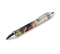 FekiLoot Tractor Theme Ballpoint Pens Retractable Black Ink Ballpoint Pens 0.5mm Medium Point Smooth Writing Pattern Pen with Super Soft Grip Cute Work Supplies for Men Women 1 PCS