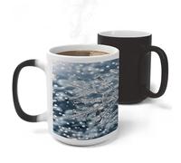 FekiLoot Transparent Snowflake Mug Heat Sensitive Coffee Mugs Colour Changing Magical Coffee Tea Cup Funny Art Mug Sublimation Mugs Novelty Ceramic Cup for Women Men 11oz