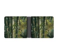 FekiLoot Tree Bamboo Wallet Slim PU Bifold Design Wallet with Multiple Card Slots Wallets Extra Capacity Pocket Wallets