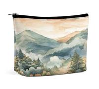 FekiLoot Tree on Mountain Toiletry Bag Travel Cosmetic Bag with Zipper Personalized Makeup Pouch Makeup Pouch for Women for Use in Daily Life Travel Other Occasions