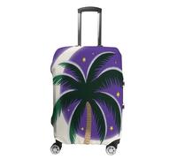 FekiLoot Tropical Palm Tree Travel Luggage Cover Stretchable Airplane Suitcase Protector Sleeve Universal Washable Fit for 19-32 Inch Checked Baggage,Water Resistant Durable Luggage Protector X-Large