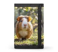 FekiLoot Two Guinea Pigs Hanging Out Wallet Slim Trifold Wallets with Multiple Card Slots Credit Card Holder Pocket Coin Purse
