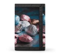 FekiLoot Valentine's Day Candy Wallet for Men Slim Minimalist Trifold Wallet with ID Window And Credit Card Holder