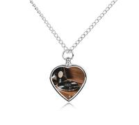 FekiLoot Vintage Vinyl Player Urn Necklaces for Ashes Personalized Human Pet Cremation Jewelry Keepsake Locket Heart Pendant with Filling Kit Memorial Gift for Dog Cat Lover Women Men