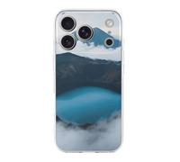 FekiLoot Volcanic Crater Lake for iPhone 17 Case Full Camera Protection TPU Slim Shockproof with Anti-Fingerprint Phone Cover Transparent