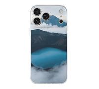 FekiLoot Volcanic Crater Lake for iPhone 17 Case Full Camera Protection TPU Slim Shockproof with Anti-Fingerprint Phone Cover Transparent