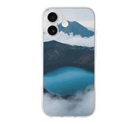 FekiLoot Volcanic Crater Lake for iPhone 17 Case Full Camera Protection TPU Slim Shockproof with Anti-Fingerprint Phone Cover Transparent