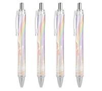 FekiLoot Watercolor Angel Ballpoint Pens Retractable Ball Point Pens Smooth-Flowing Black Ink 0.5mm Writing Pen Black Ink Pen for Men Women 4 PCS