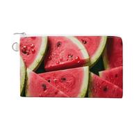 FekiLoot Watermelon Beautiful Coin Purse,Travel Portable Keychain Wallet Canvas Coin Wallets Mini Zipper Tool Bag Lightweight Change Purse