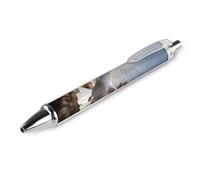 FekiLoot White Dove Flying in The Sun Ballpoint Pens Retractable Black Ink Ballpoint Pens 0.5mm Medium Point Smooth Writing Pattern Pen with Super Soft Grip Cute Work Supplies for Men Women 1 PCS