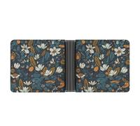FekiLoot Wild Nature Leather Wallet Double-Sided Different Images Bifold Wallet Ultra Strong Stitching Slim Wallets