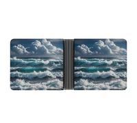 FekiLoot Wild Seas Wallet Slim PU Bifold Design Wallet with Multiple Card Slots Wallets Extra Capacity Pocket Wallets