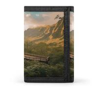 FekiLoot Wilderness Park Men's Wallet Extra Capacity Trifold Wallet Thin & Stylish Trifold Card Holder with ID Window