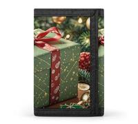FekiLoot Wrapped Christmas Gift Wallet Slim Trifold Wallets with Multiple Card Slots Credit Card Holder Pocket Coin Purse