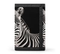 FekiLoot Zebra Men's Wallet Extra Capacity Trifold Wallet Thin & Stylish Trifold Card Holder with ID Window