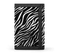 FekiLoot Zebra Print Trifold Wallet Slim Credit Card Holder Stylish Trifold Billfold Minimalist Front Pocket Friendly Purses