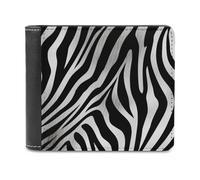 FekiLoot Zebra Print Wallet Fashionable Slim Leather Wallet with Multiple Card Slots And Hidden Compartments Wallets