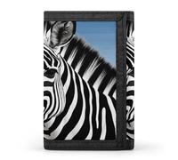 FekiLoot Zebra Wallet for Men Slim Minimalist Trifold Wallet with ID Window And Credit Card Holder