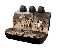 FekiLoot Zebras On South Africa Car Back Seat Covers Waterproof Auto Bench Seat Cover Accessories for Dogs, Universal Auto Rear Seats Protector Comfort Backseat Car Covers for Cars, Vans, Trucks