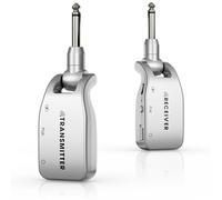 FEKTIK Wireless Guitar System 2.4GHZ Wireless Guitar Transmitter Receiver with Rechargeable Lithium Battery and 6 Channels Transmission Range for Guitar Electric Bass Instruments (Gray)