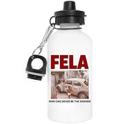 Fela War Can Never Be The Answer Photography Reusable White Aluminum Water Bottle Reusable White Water Bottle