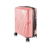FelamondoLightweight Hardshell Carry-On Luggage - TSA Lock, 360° Spinner Wheels, Explosion-Proof Zipper - Durable Suitcase for Business Travel & Vacations (9002), pink, 24", Modern