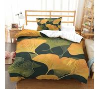 FELASBUID Floral 3D Printed Duvet Cover Set 2 Pieces Bedding Soft Microfiber with Zipper Closure，Pillowcases for Teens And Adults Single（135x200cm）