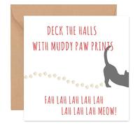Felbridge Studio - Cat Christmas Cards - Funny Humorous Xmas Card for Daughter Mum Dad Husband Wife Friends Family Cousin Boyfriend Him Her Son - Luxury Fancy Gift - 2024-14cm