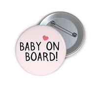 Felbridge Studio - Cute Baby on Board Badge - Pregnancy Congratulations Mum To Be Baby Shower - 59mm