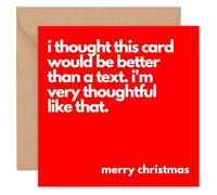 Felbridge Studio - Dad Mum Christmas Card Funny - Family Christmas Cards - Dad Xmas Card - Father - From Son Daughter Both of Us Step - Special Sentimental Large Luxury Fancy Gift 2023-14cm
