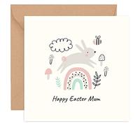 Felbridge Studio - Easter Card Mum - Mum Easter Cards - Easter Card for Mum - Mother Cute Happy Dad - 14cm