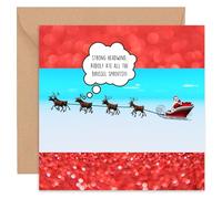 Felbridge Studio - Funny Christmas Card - Humorous Xmas Cards for Friends Husband Boyfriend Mum Dad Wife Girlfriend Partner Him Her Sister Brother Family Gay LGBT - Gift 2024-14cm