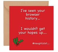 Felbridge Studio - Funny Christmas Cards - Christmas Card for Son Dad Friends Nephew Cousin Husband Boyfriend Wife Girlfriend Partner Him Her - Humorous Gift 2022-14cm