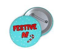 Felbridge Studio - Funny Christmas Pin Badge - Rude Xmas Badge - Secret Santa Gift for Men Women Work - Mum Dad Husband Wife Sister Brother Best Friend - 59mm