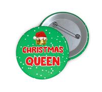 Felbridge Studio - Funny Christmas Pin Badge - Rude Xmas Badge - Secret Santa Gift for Men Women Work - Mum Dad Husband Wife Sister Brother Best Friend - 59mm