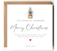 Felbridge Studio - Husband Christmas Card - Christmas Cards for Husband - From Wife - Sentimental Romantic Special Large - Gay LGBT - 2022-14cm