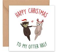 Felbridge Studio - Husband Christmas Card - Wife Christmas Card - Funny Christmas Cards - Xmas for Boyfriend Girlfriend Partner Him Her Gay LGBT - 2022-14cm