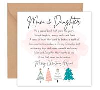 Felbridge Studio - Mum Christmas Card From Daughter - Family Christmas Cards - Cute Humorous Xmas Card Mum - Special Sentimental Large Luxury Gift 2024-14cm