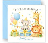 Felbridge Studio New Baby Card - Baby Boy Card - Its A Boy Card - Congratulation Newborn Cards - 14cm