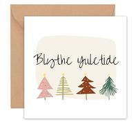 Felbridge Studio - Ulster Scots Ullans Christmas Card - Blythe Yuletide - Friends Husband Boyfriend Mum Dad Wife Girlfriend Partner Him Her Sister Brother Family - 14cm