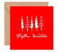 Felbridge Studio - Ulster Scots Ullans Christmas Card - Blythe Yuletide - Friends Husband Boyfriend Mum Dad Wife Girlfriend Partner Him Her Sister Brother Family - 14cm