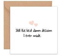 Felbridge Studio - Valentines Card - Valentines Card Husband - Valentines Card Him - Wife Her Boyfriend Fiancé Funny Girlfriend Fiancee - Gay Lesbian - Valentine's Cards Rude Cute Naughty Large -14cm