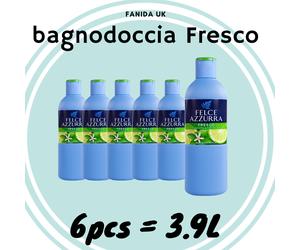 Felce Azzurra Shower BATH/GEL Fresco 650 ML, X6 or X12 PACKS
