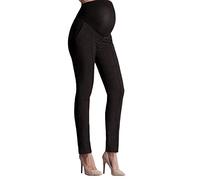 Felcia Maternity Pants Pregnant Women High Waist Skinny Work Office Pant Straight Leg Pants Ankle Pants Trousers with Pocket (A-Black, Small)